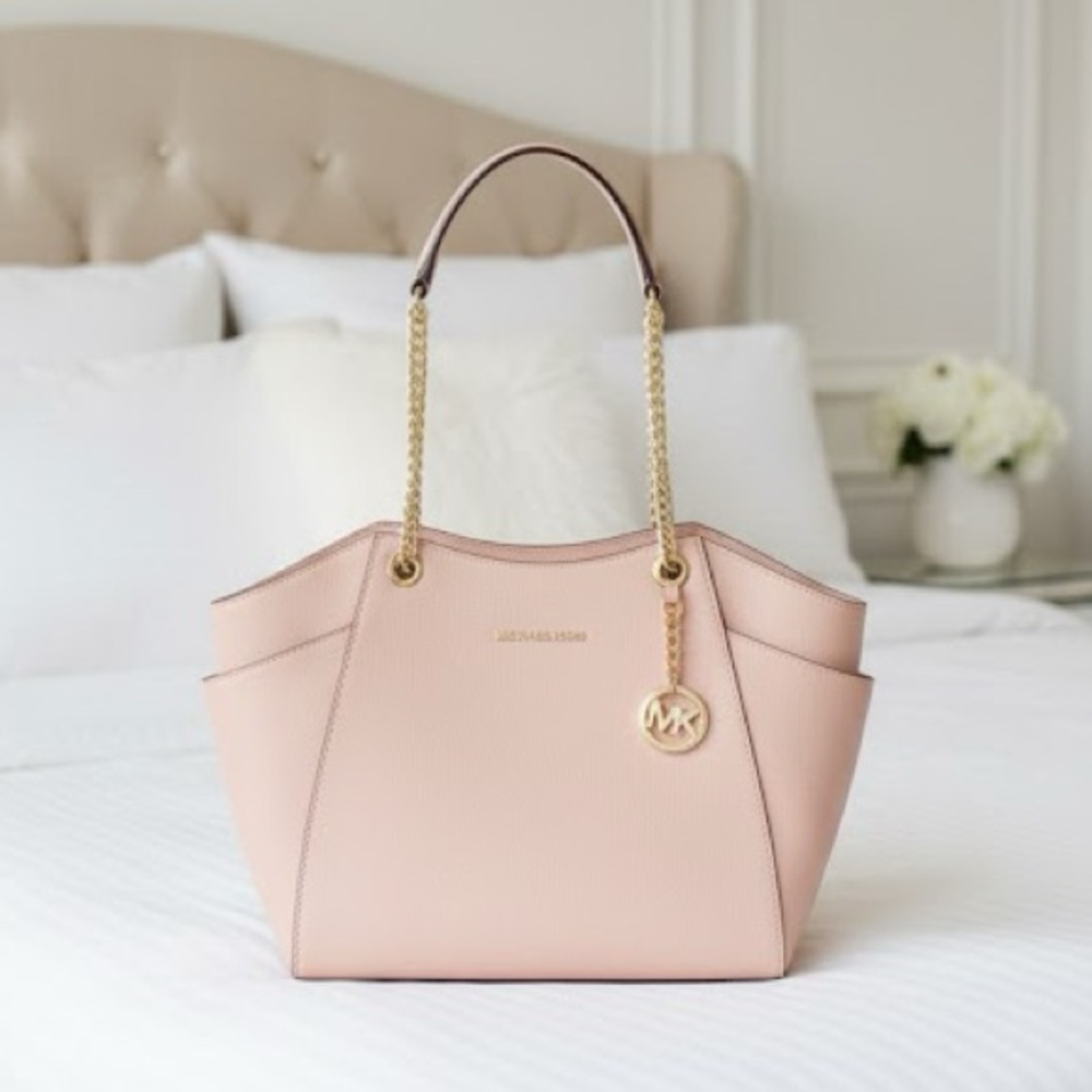 Michael Kors Blush Pink Leather Shoulder Tote